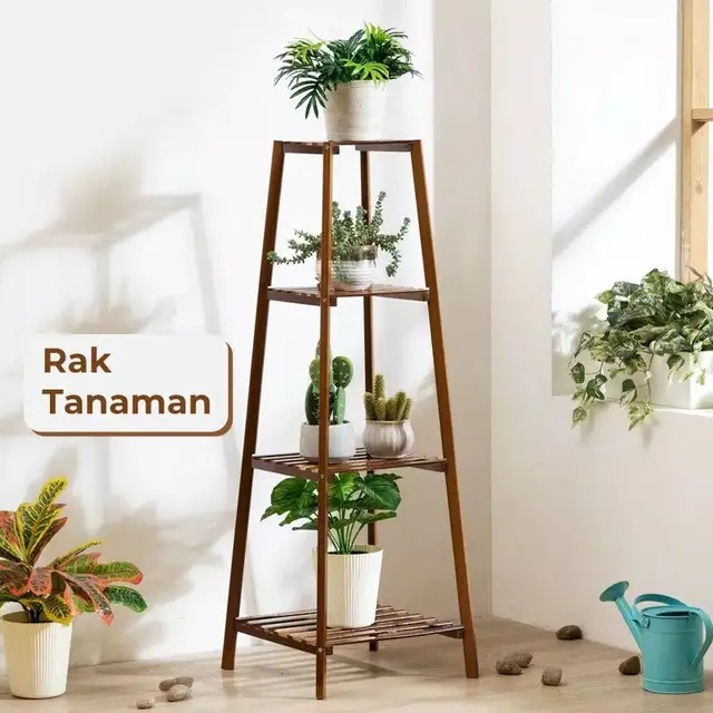 2. Rak Bunga Kayu Susun