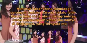 Lima minggu silam, Irena Justine sempat mengunggah video liburannya di Singapura