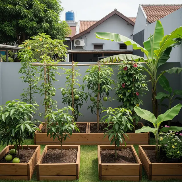 9 Ide Kebun Buah Mini Belakang Rumah Model Urban Farming Modern, Taman Estetis Penuh Hasil