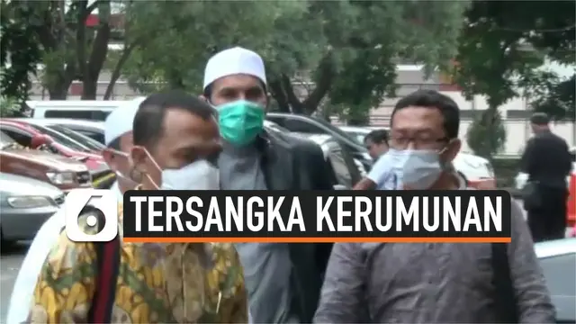 VIDEO: Anggota FPI Tersangka Kasus Kerumunan Petamburan Mendatangi Polda Metro Jaya