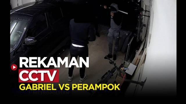 Berita video rekaman CCTV saat bek Arsenal, Gabriel Magalhaes lawan perampok di rumahnya