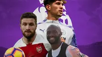 Premier League - Shkodran Mustafi, Eliaquim Mangala, John Stones (Bola.com/Adreanus Titus)