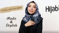 Mau tampil modis dengan langkah praktis, simak tutorial hijab berikut ini. (dok. HijabLyfe/Dinny Mutiah)