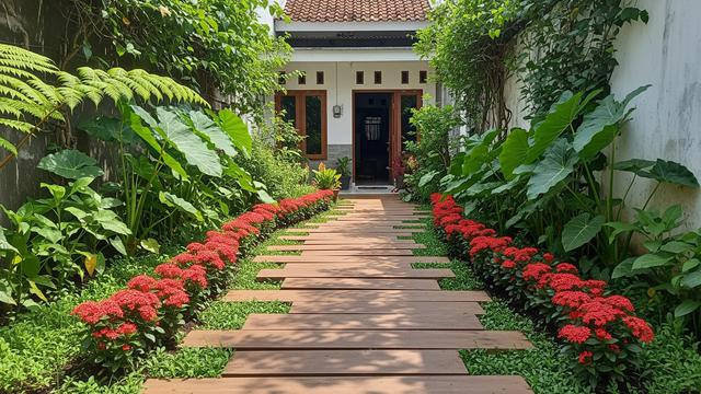 7 Kombinasi Tanaman Hias dan Elemen Kayu untuk Kebun Kecil yang Estetik ...