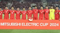 Susunan pemain Timnas Indonesia ketika melawan Laos di Grup B Piala AFF 2024, Kamis (12/12/2024) (c) Bola.net/Abdul Aziz.