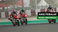 Pebalap muda Indonesia, Mario Suryo Aji dan Afridza Munandar meraih hasil positif pada balapan pertama seri pembuka Asia Talent Cup 2018 di Sirkuit Losail, Qatar.
