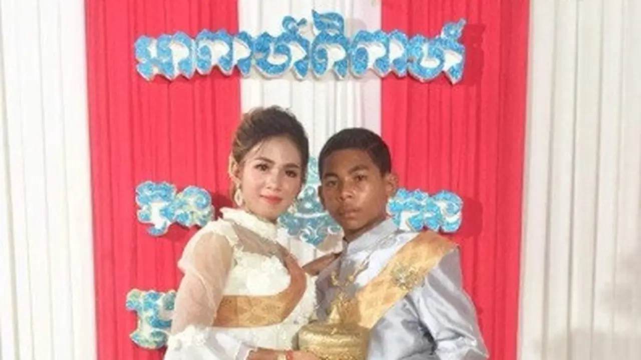 pengantin belia di Kamboja viral