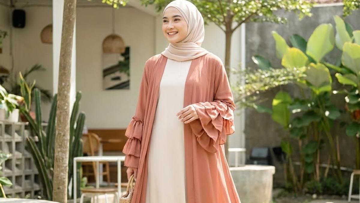10 Model Set Abaya dan Inner Dress untuk Lebaran 2026, Stylish Tanpa Repot