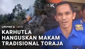 Api Karhutla Hanguskan Kuburan Batu Bersejarah di Toraja