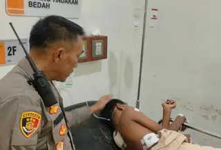 Pelajar SMP di Bandar Lampung mendapatkan dua luka tusuk senjata tajam setelah ditikam teman sendiri. (Liputan6.com/Istimewa).