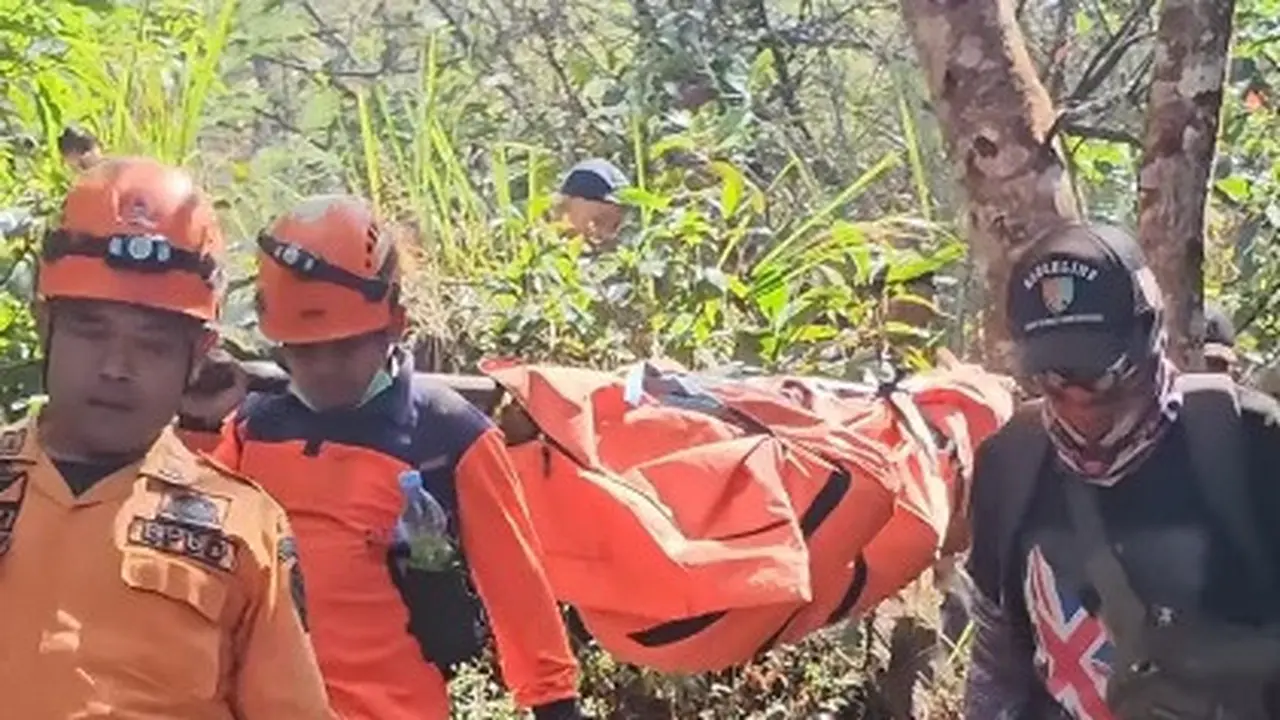 Evakuasi pendaki jatuh di Gunung Sumbing. (BPBD Temanggung)