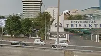 Kampus Trisakti di Jalan Kyai Tapa No 1, RT 06 RW 16, Grogol, Grogol Petamburan, Jakarta Barat. (Googlemap)