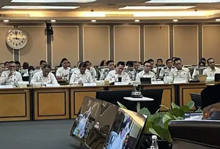Direktur Jenderal Pemasyarakatan (Dirjenpas) Mashudi rapat dengar pendapat di DPR. (Liputan6.com/Winda Nelfira)