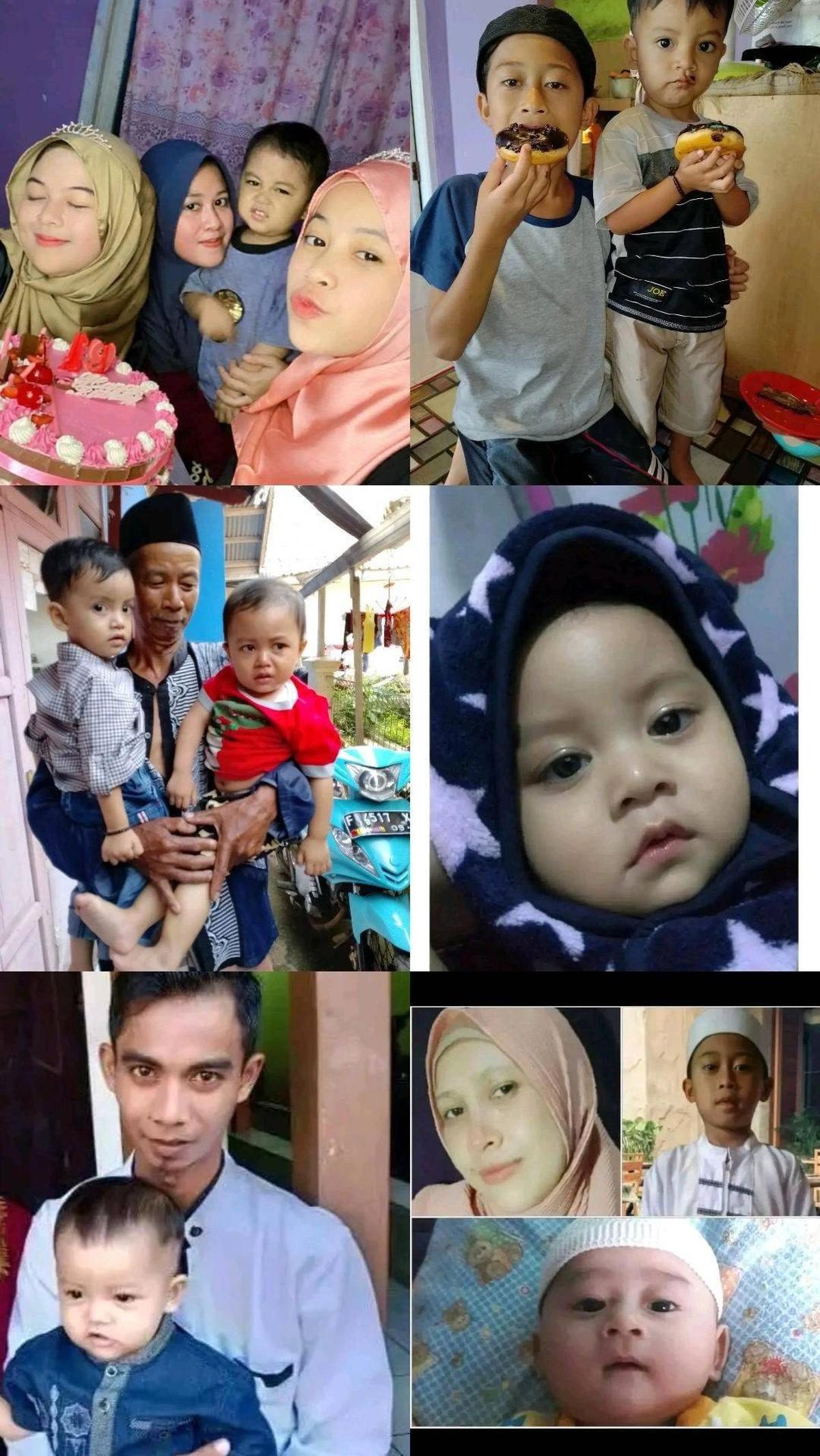 Terlihat pula beberapa foto kebersamaan keluarga ibunya bersama anak dan para cucu-cucunya. <br>