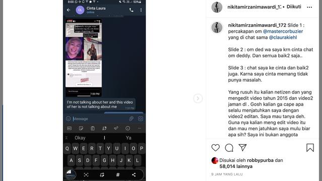 Unggahan Nikita Mirzani. (Foto: Instagram @nikitamirzanimawardi_172)