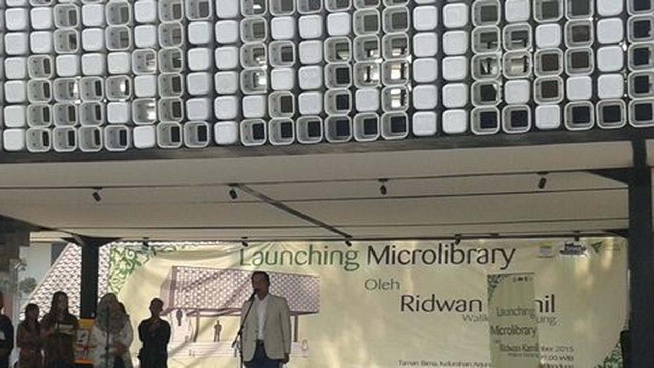 Microlibrary, perpustakaan dari ember unik cuma ada di Bandung