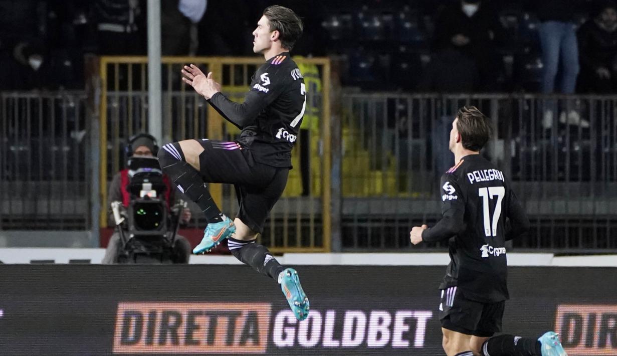 Pada laga kali ini tuan rumah mendominasi jalannya laga dengan penguasaan bola mencapai 53 persen berbanding 47 untuk tim tamu. (Marco Bucco/LaPresse via AP)