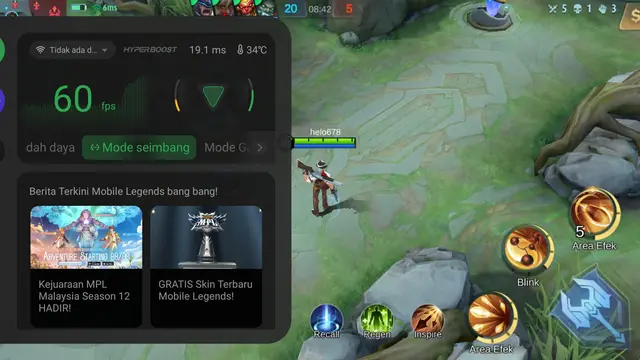Mobile Legends di Oppo Reno 10 Pro Plus 5G (Liputan6.com/Giovani Dio Prasasti)
