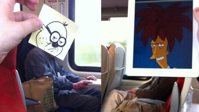 Bosan Di Kereta Pria Ini Buat 6 Ilustrasi Kartun Yang Hasilnya Kocak Banget Hot Liputan6 Com