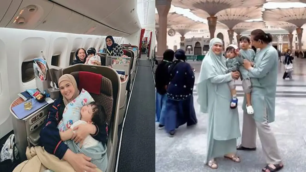 7 Potret Cut Meyriska dan Roger Danuarta Jalani Umrah Bersama Buah Hati