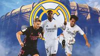Real Madrid - Martin Odegaard, Rodrygo, Alvaro Odriozola (Bola.com/Adreanus Titus)