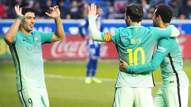 Barcelona Pesta Gol di Kandang Alaves