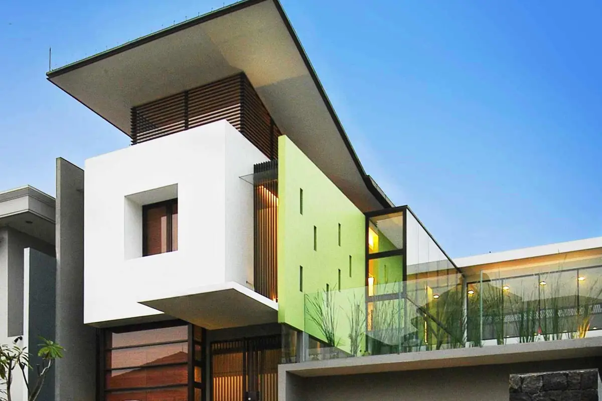 Inspirasi Desain Rumah Modern Bernuansa Hijau Muda yang Segar