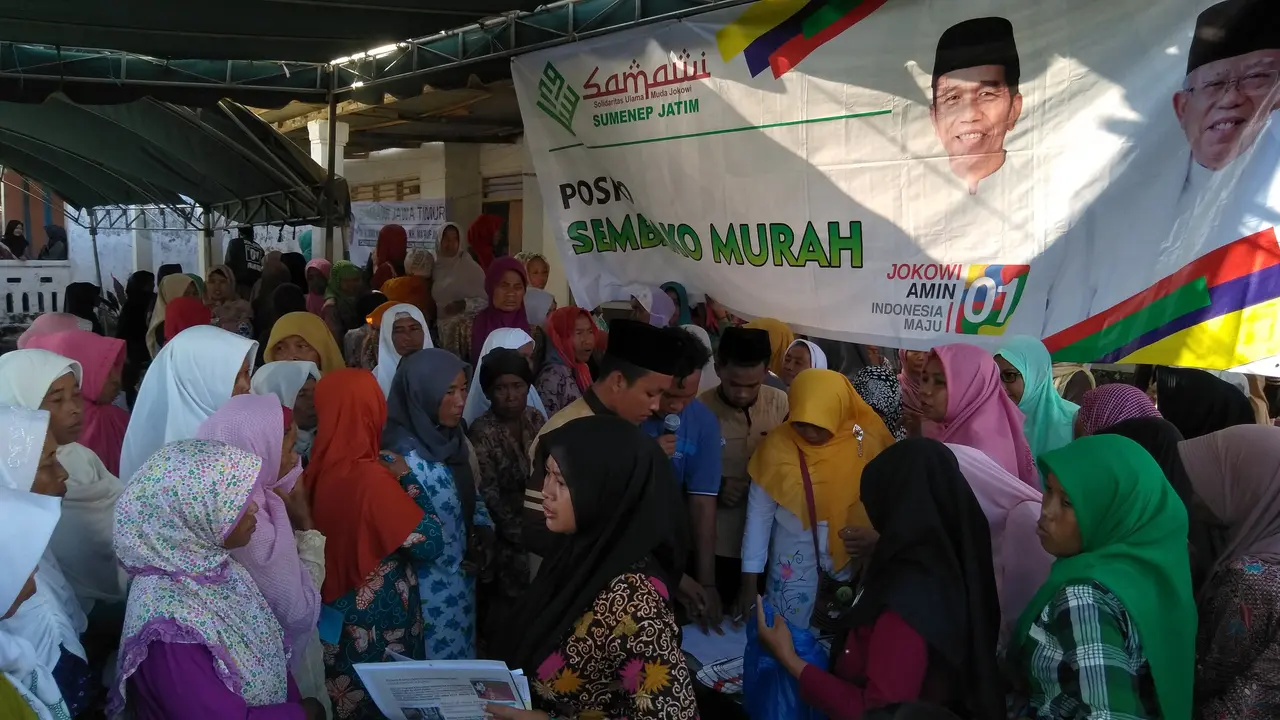 Solidaritas Ulama Muda Jokowi bersama emak-emak siap menangkan Jokowi-Ma'ruf Amin. (Liputan6.com/Mohamad Fahrul)