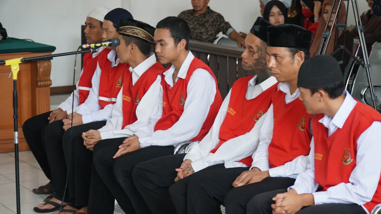 Terdakwa pelaku Haringga