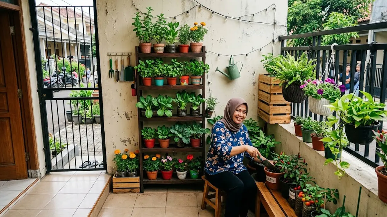 Cara Memanfaatkan Sudut Teras yang Terlalu Sempit untuk Berkebun