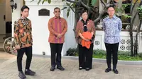 Pimpinan MPR Temui Wapres Terpilih Gibran Rakabuming Raka di Menteng