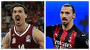 Nihad Djedovic. Atlet bola basket Bosnia Herzegovina berusia 31 tahun yang bermain di klub Bayern Munich dan berlaga di Basketball Bundesliga dan EuroLeague ini wajahnya sangat mirip dengan bintang sepak bola Swedia yang musim lalu memperkuat AC Milan, Zlatan Ibrahimovic. (Foto: AFP/Miguel Medina)