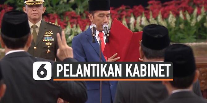 VIDEO: Sah, Jokowi Lantik Menteri Kabinet Indonesia Maju