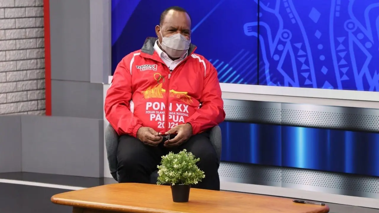 Wakil Menteri PUPR John Wempi Wetipo menjelaskan, Kementerian PUPR berupaya menjamin kesiapan infrastruktur PON XX Papua meskipun sempat terhambat oleh kondisi pandemi. (Dok Kementerian PUPR)