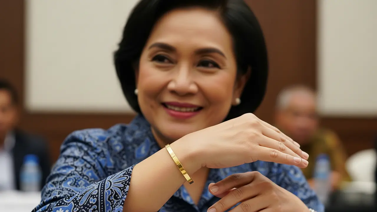 Model Gelang Emas Pipih Ringan untuk Kegiatan PKK