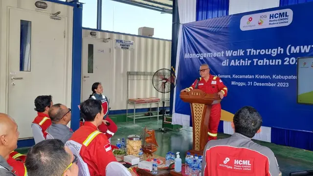 Management Walkthrough (MWT) SKK Migas di Akhir Tahun 2023” oleh SKK Migas,   Minggu - Senin (31/12/2023 – 1/1/2024) di Gas Metering Station (GMS) HCML, Pasuruan Jawa Timur. (Dok SKK Migas)