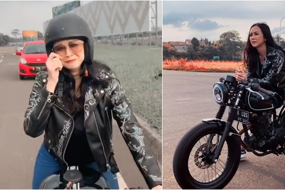 6 Gaya Aura Kasih Naik Moge Ini Keren, Curi Perhatian