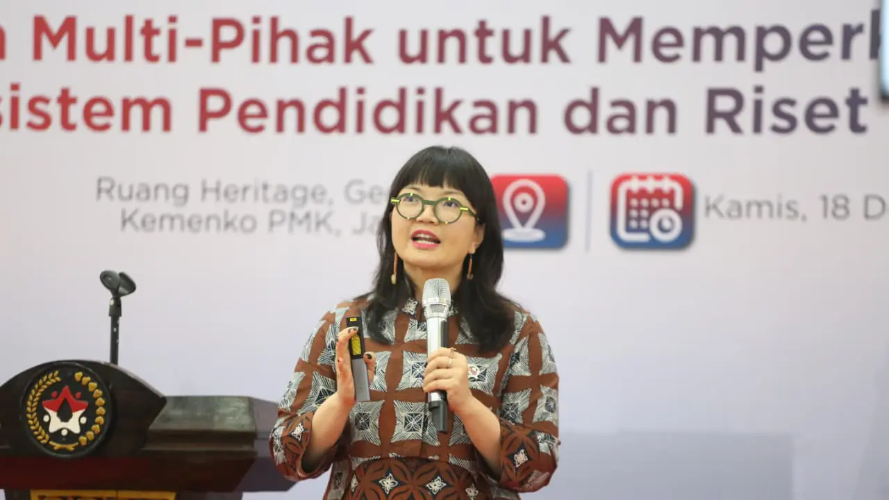 Wakil Menteri Pendidikan Tinggi, Sains, dan Teknologi (Wamendikti Saintek) Stella Christie.