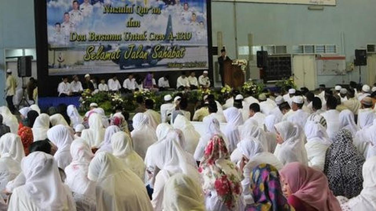 Peringatan Nuzulul Quran, keluarga crew korban Hercules nangis haru