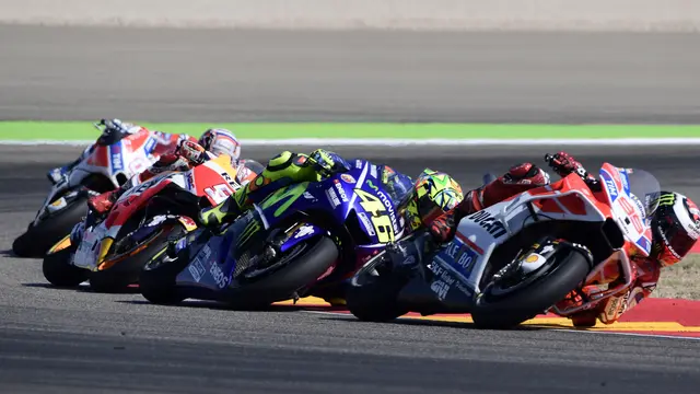 Valentino Rossi Tampil di MotoGP Aragon