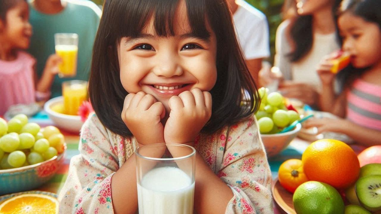 Ilustrasi Minum Susu