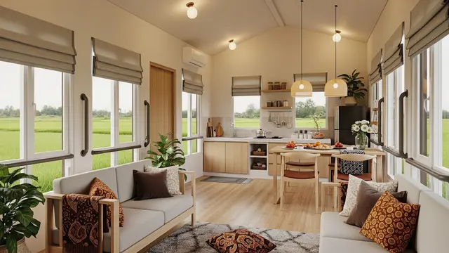 Desain Rumah Sederhana Rp50 Juta di Desa yang Nyaman untuk Lansia/Gemini AI