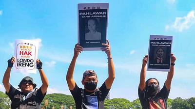 Insan Pers Malang Raya Demo Protes atas Pernyataan Presiden