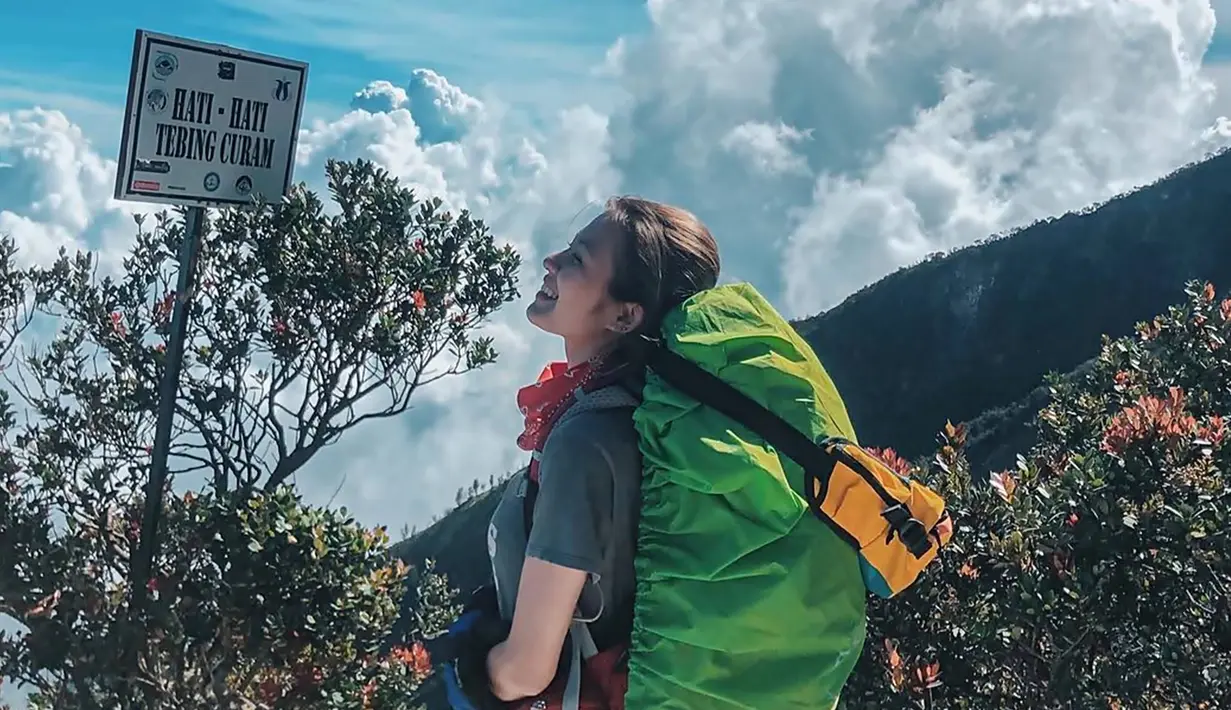 Membawa beban yang berisi barang pribadi dan kebutuhan selama mendaki, perjalanan mendaki gunung biasanya akan memberikan pengalaman yang membekas pada setiap orang. Dimana harus menahan lelah, dingin hingga panasnya terik matahari, momen ini selalu menjadi kenangan yang tidak ada habisnya untuk diceritakan lagi bersama teman. (Liputan6.com/IG/@havizadevianjani)