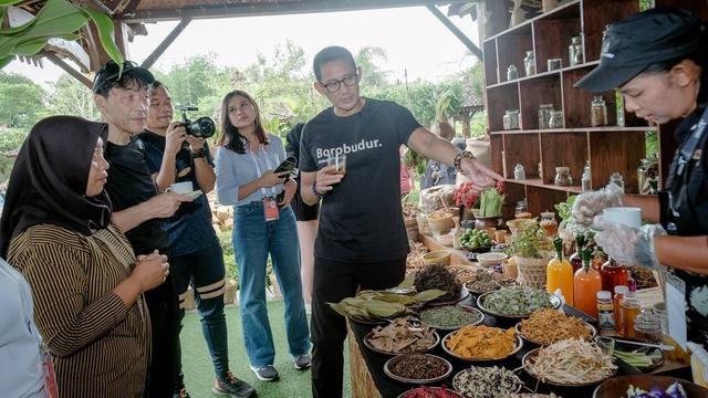 Delegasi ATF 2023 Jajal Borobudur Trail of Civilization, Kunjungi Candi dan Nikmati Jamu