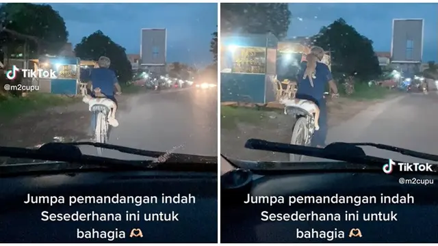 Anteng Dibonceng Naik Sepeda, Interaksi Kucing dan Pemiliknya Ini Bikin Gemas