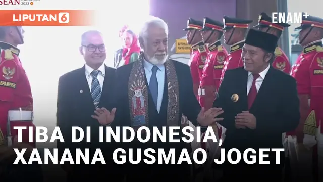 Xanana Gusmao Joget saat Tiba di Indonesia