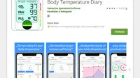 Aplikasi ini disebut-sebut bisa mengukur suhu tubuh, padahal kenyataannya aplikasi ini hanyalah aplikasi untuk mencatat suhu tubuh dan menganalisanya (Foto: Google Play Store)