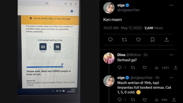 Cerita warganet di media sosial yang rela mengantre panjang demi usaha mendapatkan tiket konser Coldplay.