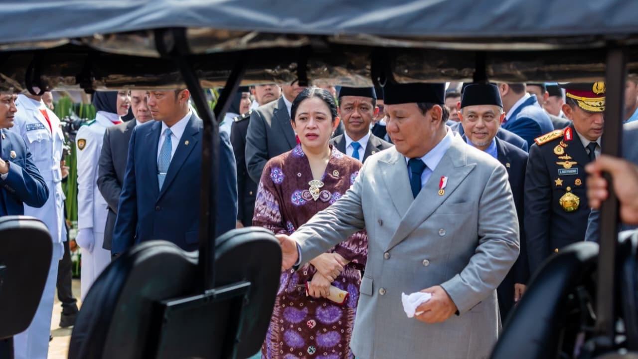 Ketua DPR RI Puan Maharani memimpin pembacaan naskah Ikrar Hari Kesaktian Pancasila 2025